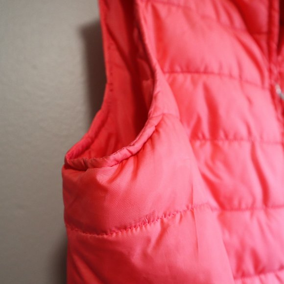 Laura Scott Petite Pink Puffer Vest Zip-up Coat with Pockets size XL-Petite - Picture 3 of 9
